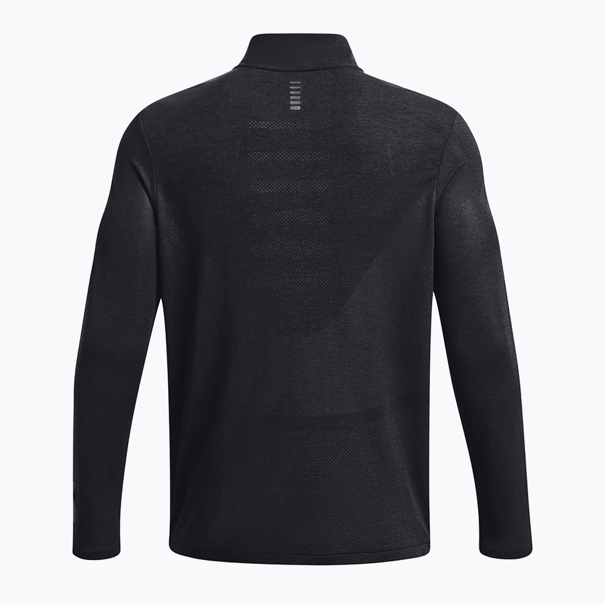 Férfi Under Armour Seamless Stride 1/4 Zip fekete/fényvisszaverő futó hosszú ujjú 5