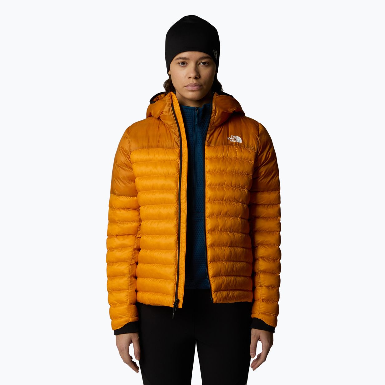 Női pehelykabát The North Face Terra Peak Hoodie barack máz / vas citrus 4