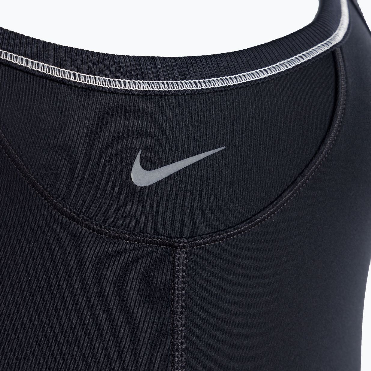 Női Nike One Dri-FIT Short fekete/világos narancsbarna/hidegszürke kezeslábas 3