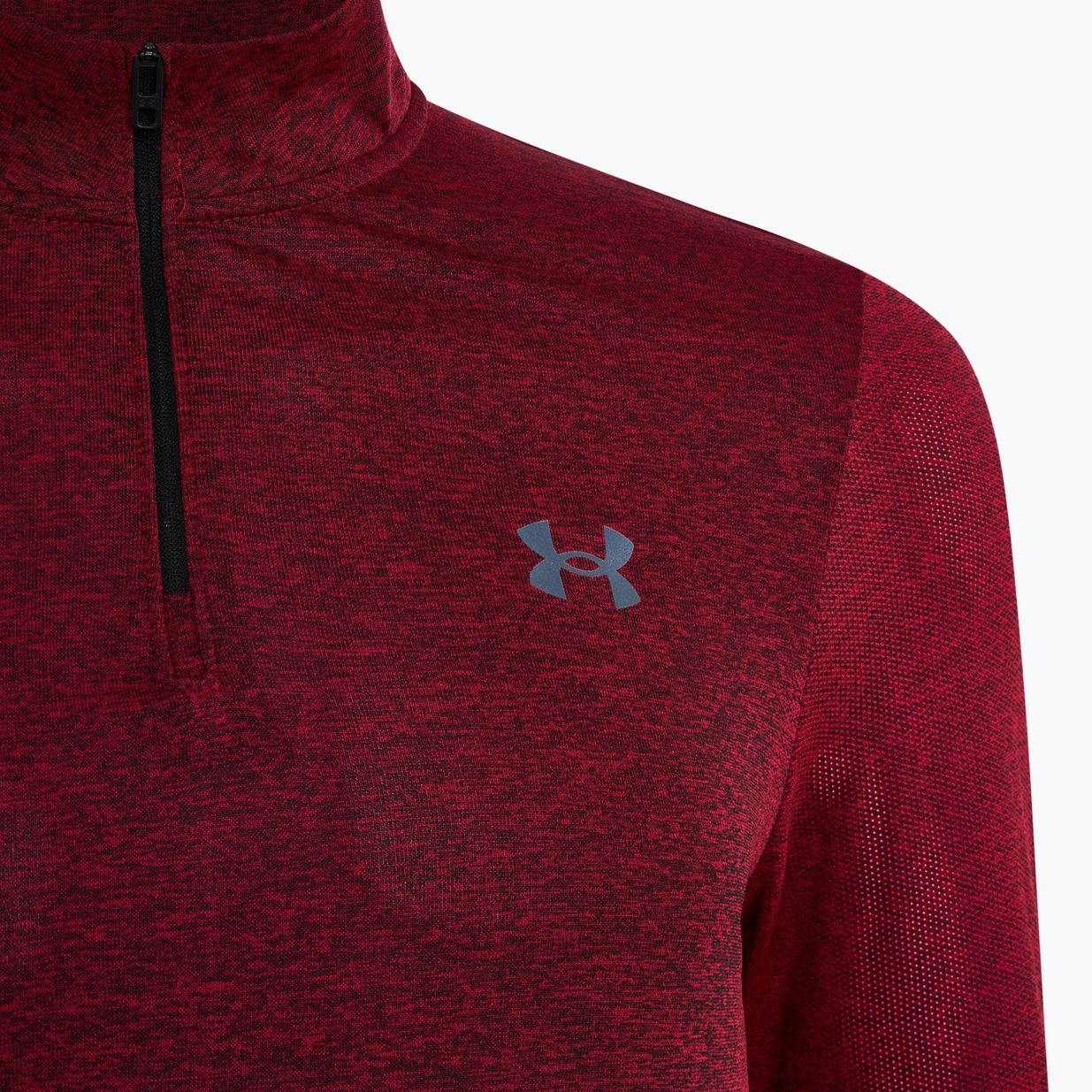 Férfi Under Armour Seamless Stride 1/4 Zip futó melegítőfelső versenyző piros/reflektív 5