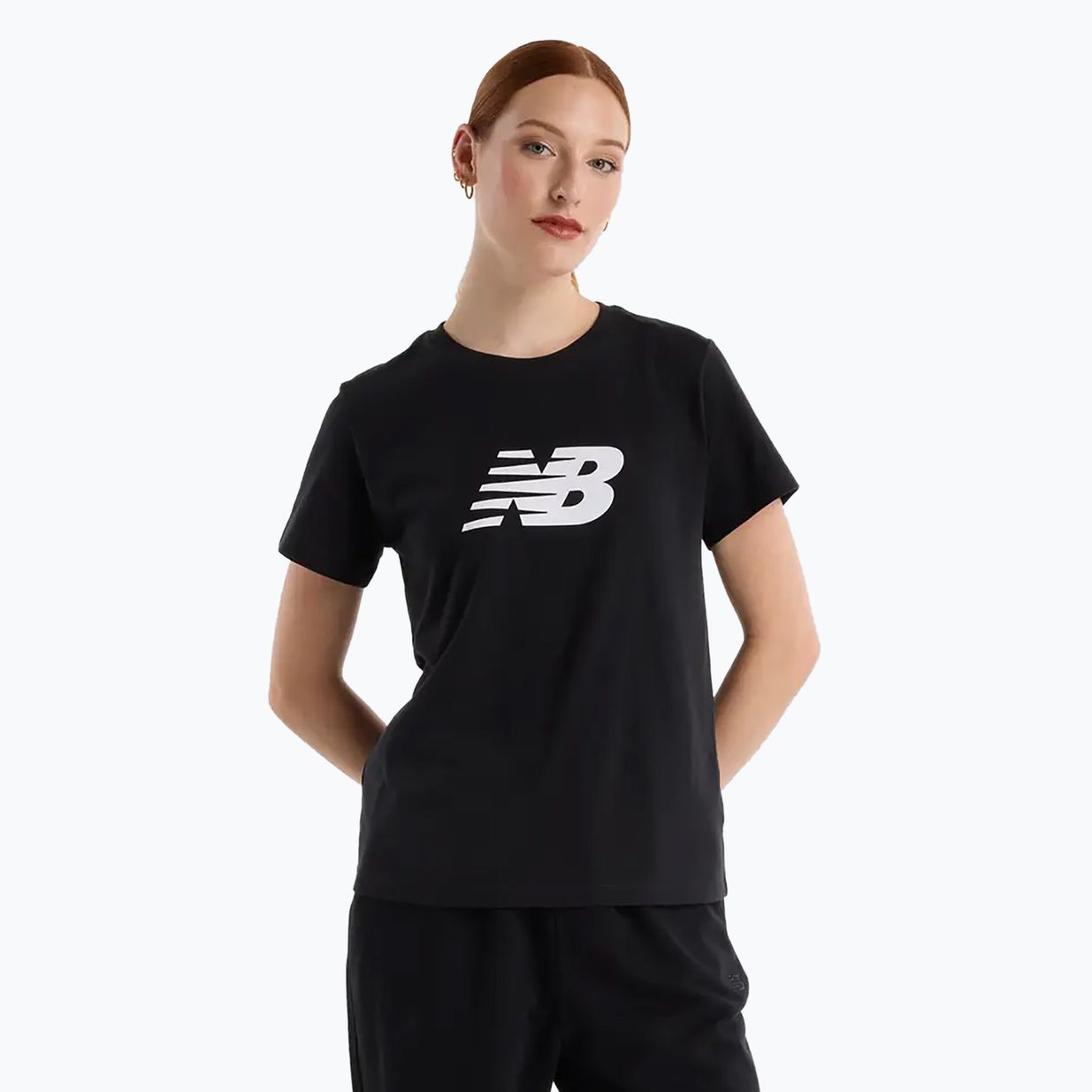 Női New Balance Jersey Logo fekete