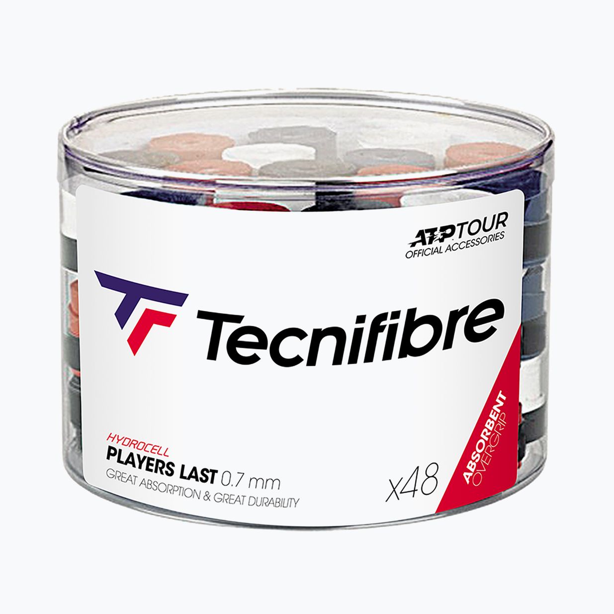 Tecnifibre Players Last 48 PVC teniszütő csomagolása fekete 52ATPLAS48