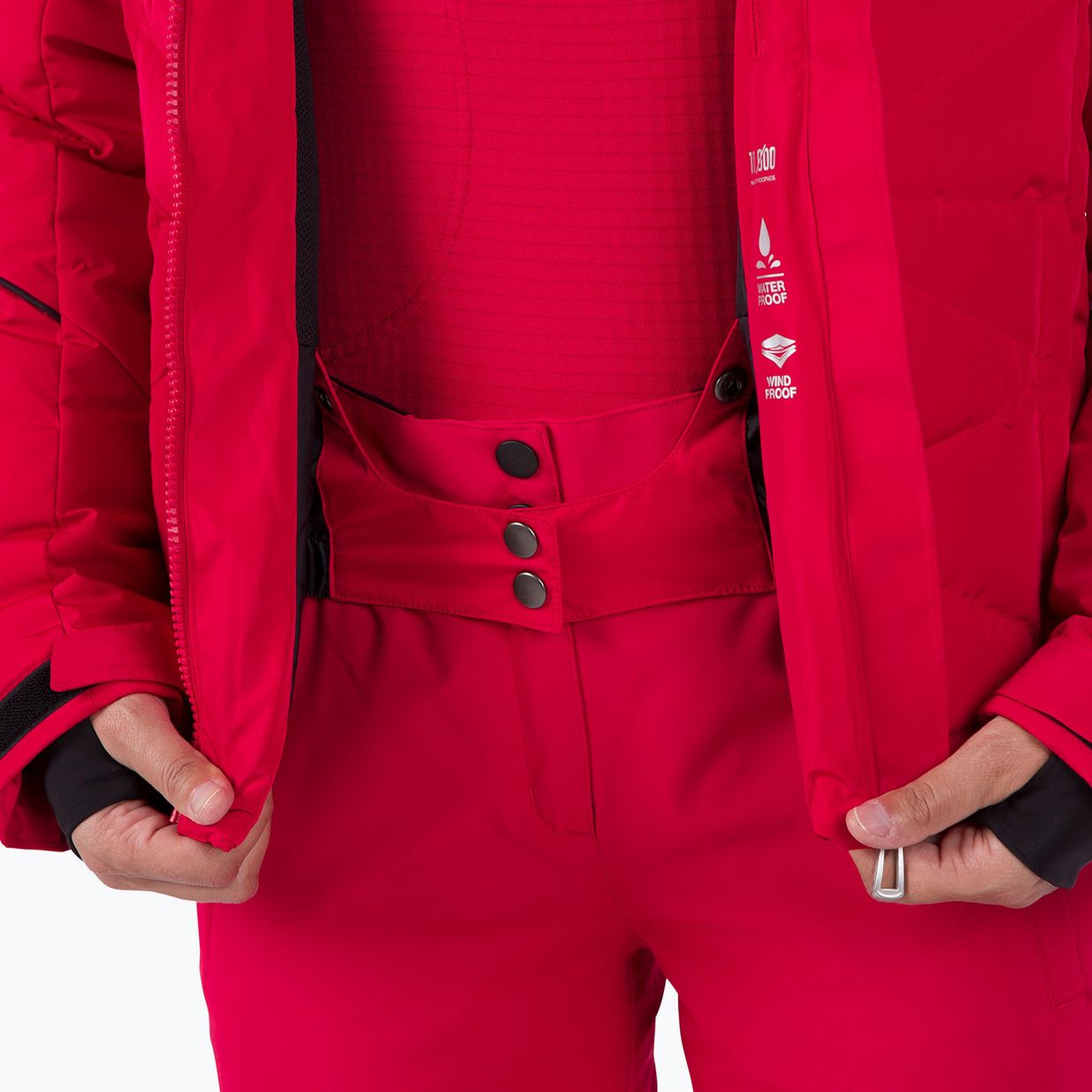 Női síkabát Rossignol Staci Pearly Jkt ruby red 10