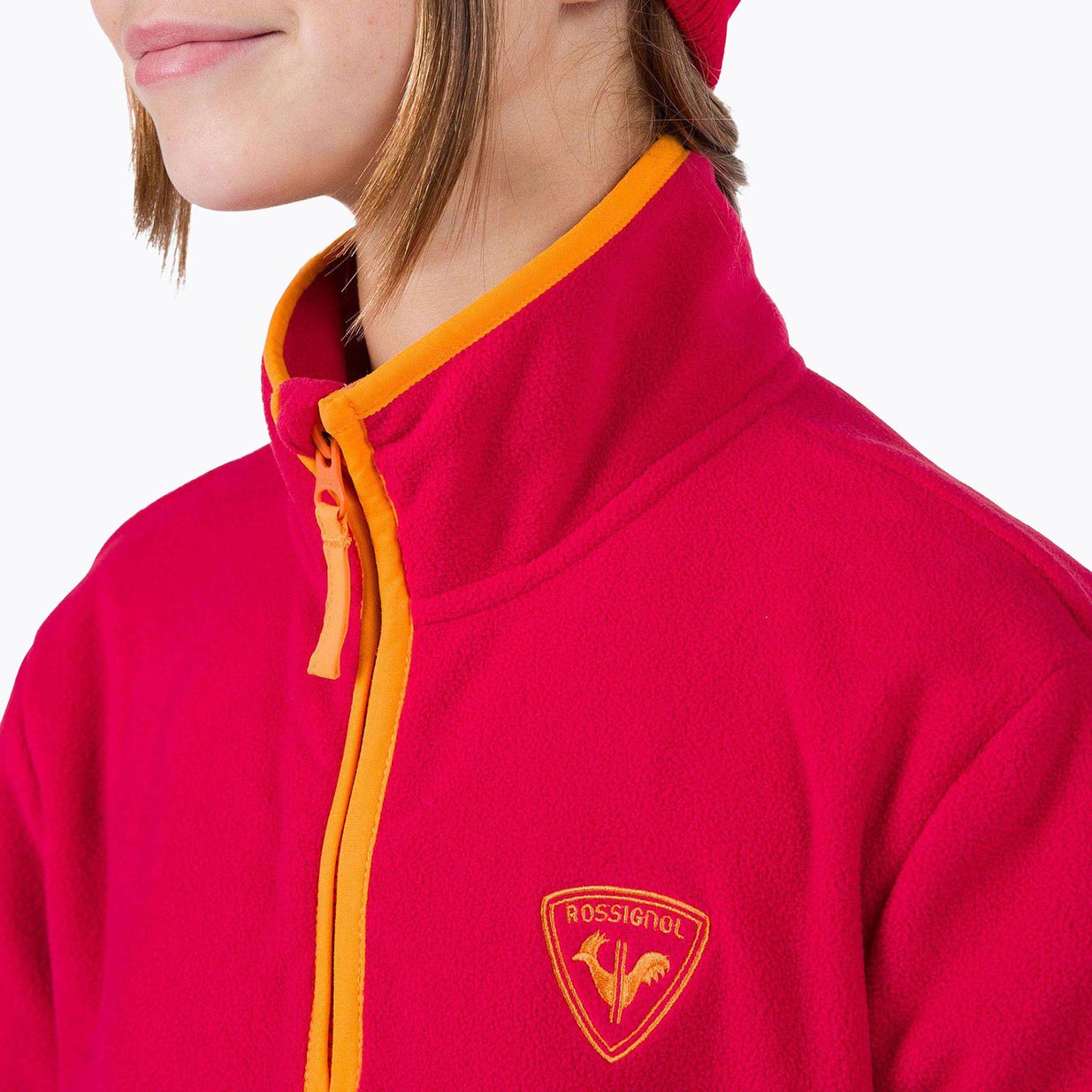 Gyerek pulóver Rossignol Jr Strawpile Fleece Fz ruby red 4