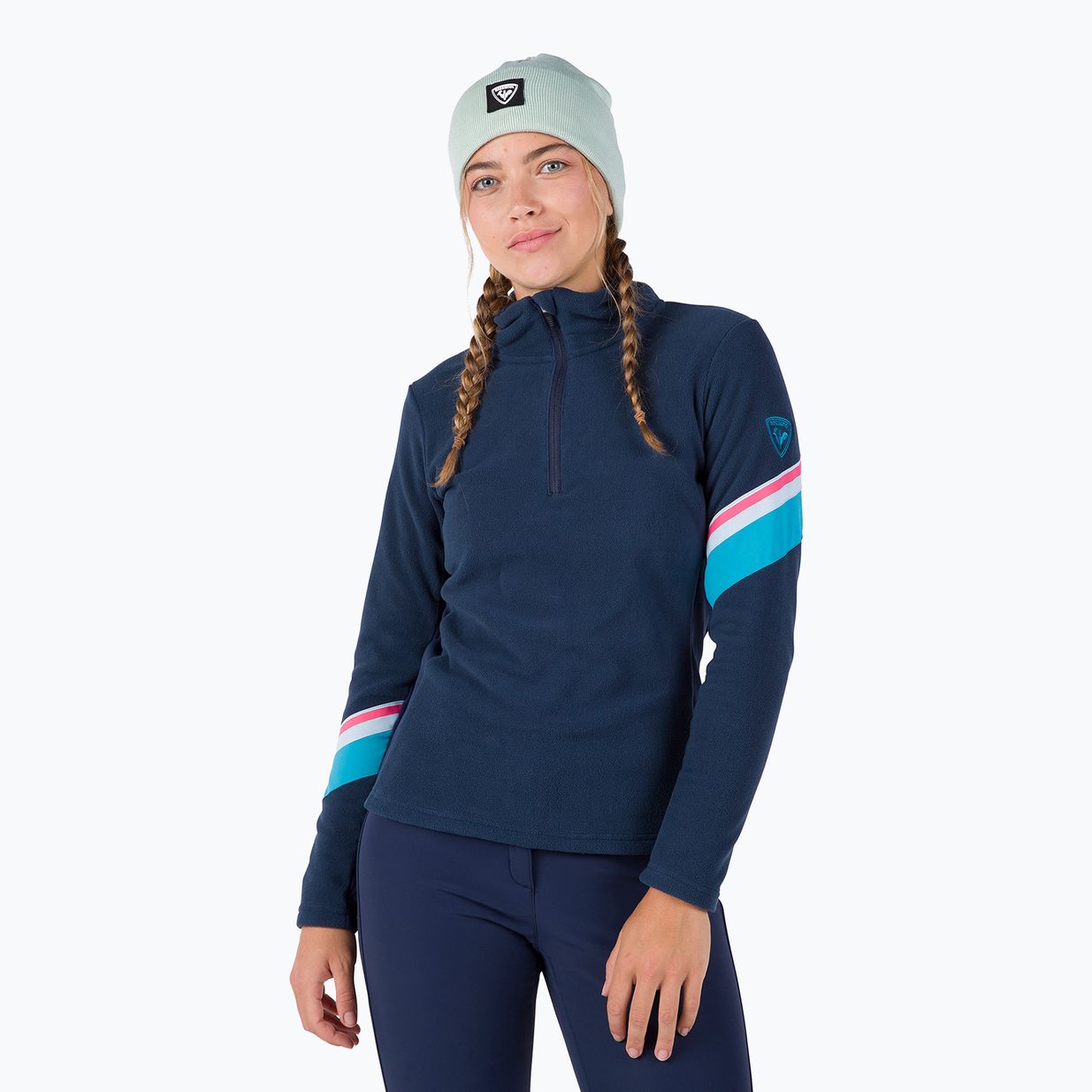 Női pulóver Rossignol Strawpile Fleece Hz dark navy