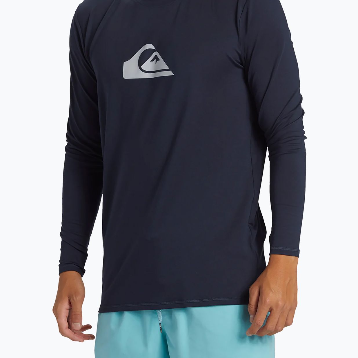 Férfi hosszú ujjú úszáshoz Quiksilver Everyday Surf Tee dark navy 4