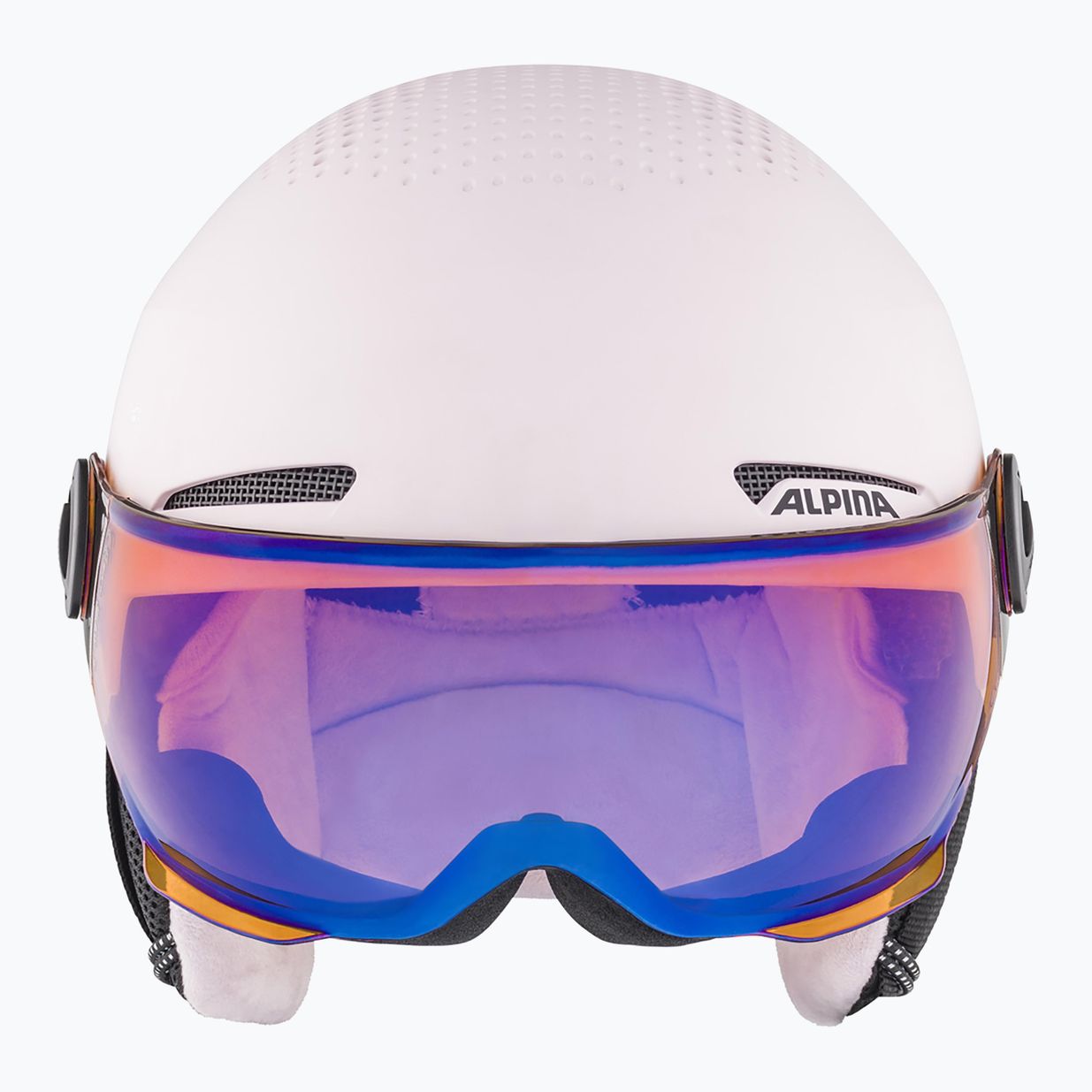 Gyermek síbukósisakok Alpina Zupo Visor Q-Lite rose matt 10