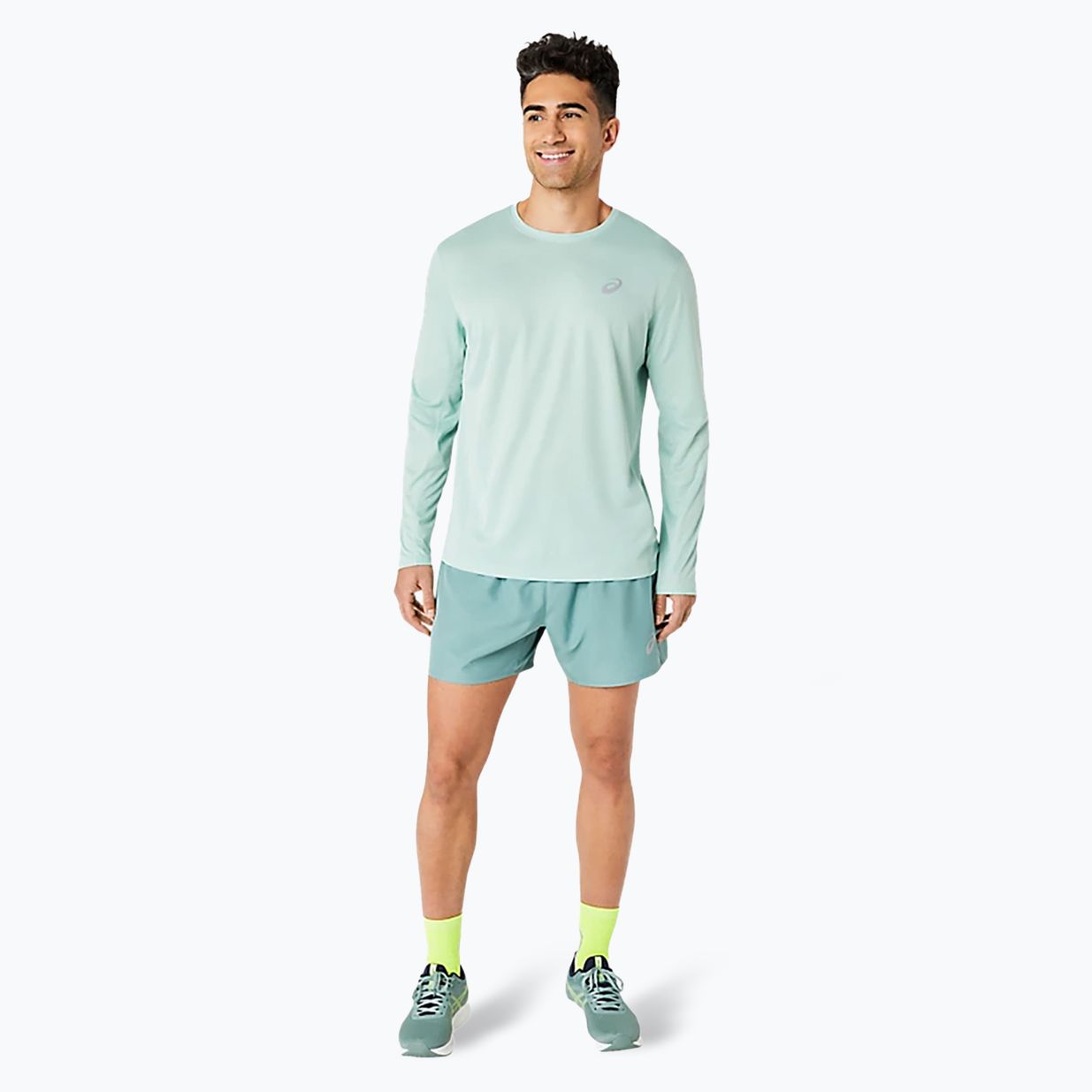 Férfi ASICS Core Top light celadon hosszú ujjú futócipő 2