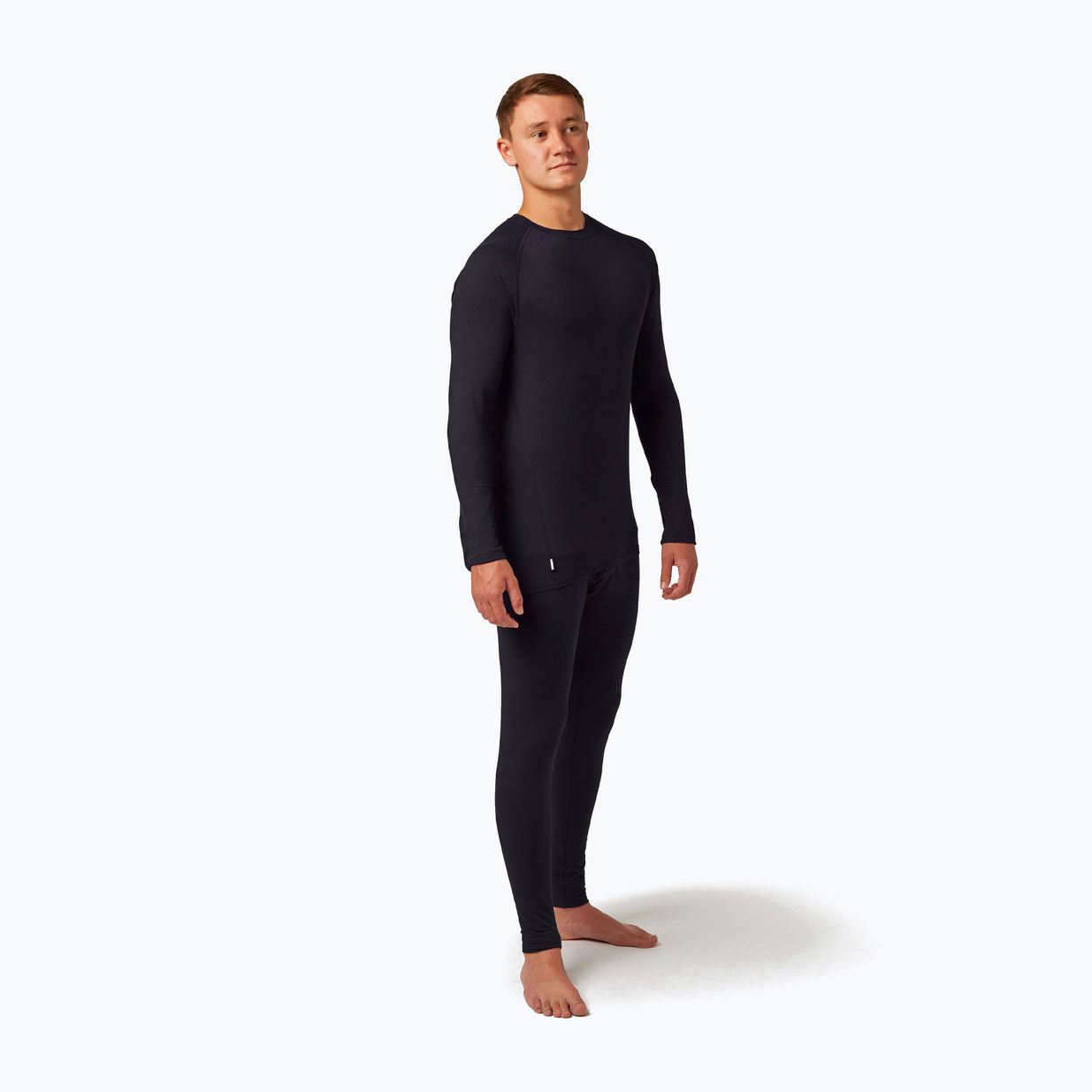 Férfi Surfanic Bodyfit Crewneck thermo hosszú ujjú fekete 2