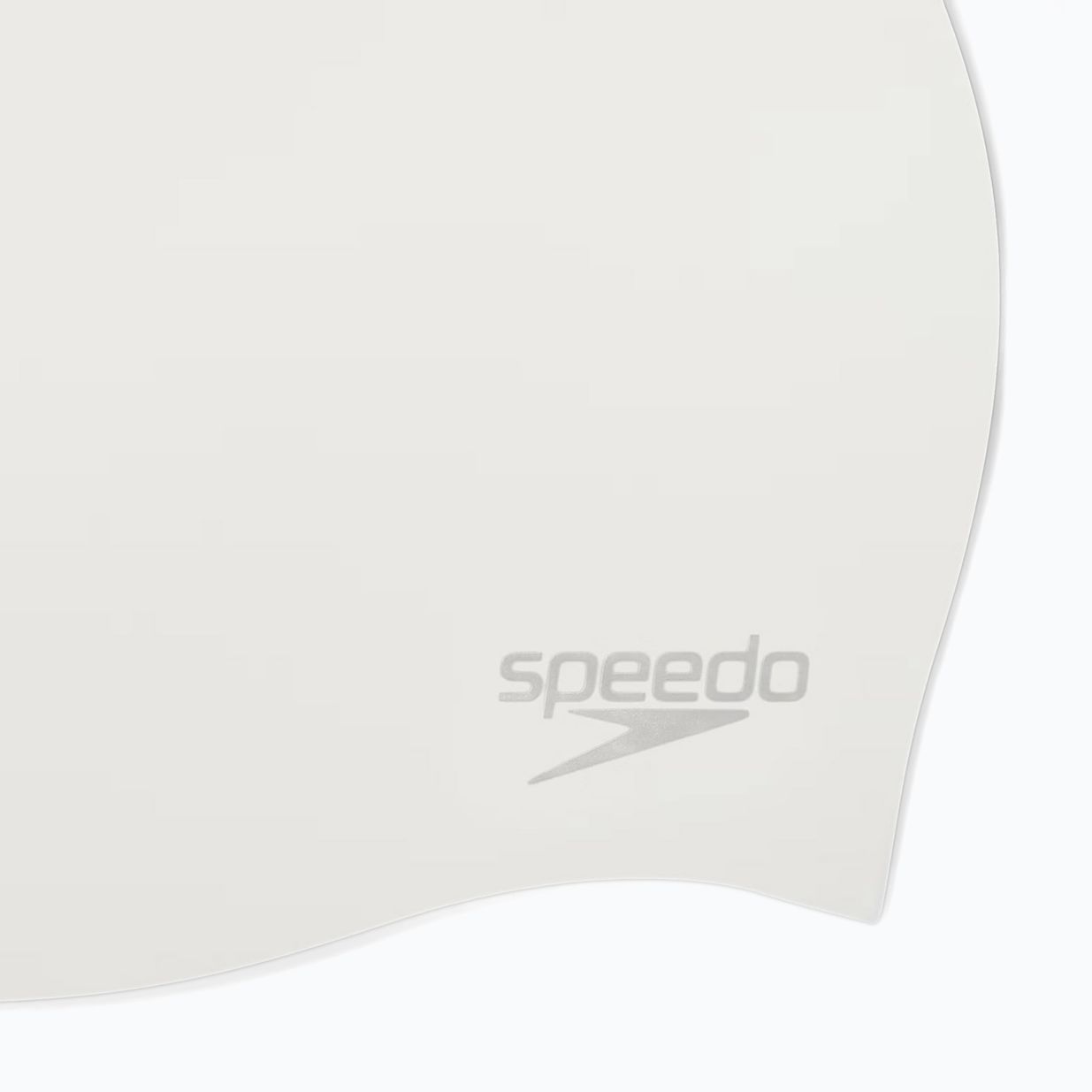 Speedo Plain Moulded szilikon úszósapka fehér/ezüst 3