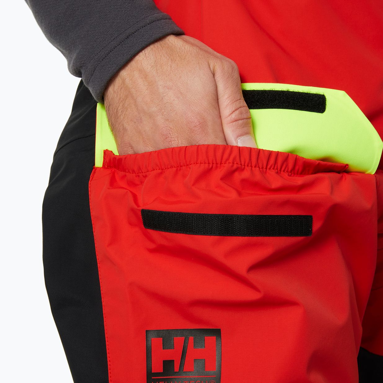 Férfi vitorlás nadrág Helly Hansen Aegir Race Salopette 2.0 alert piros 5