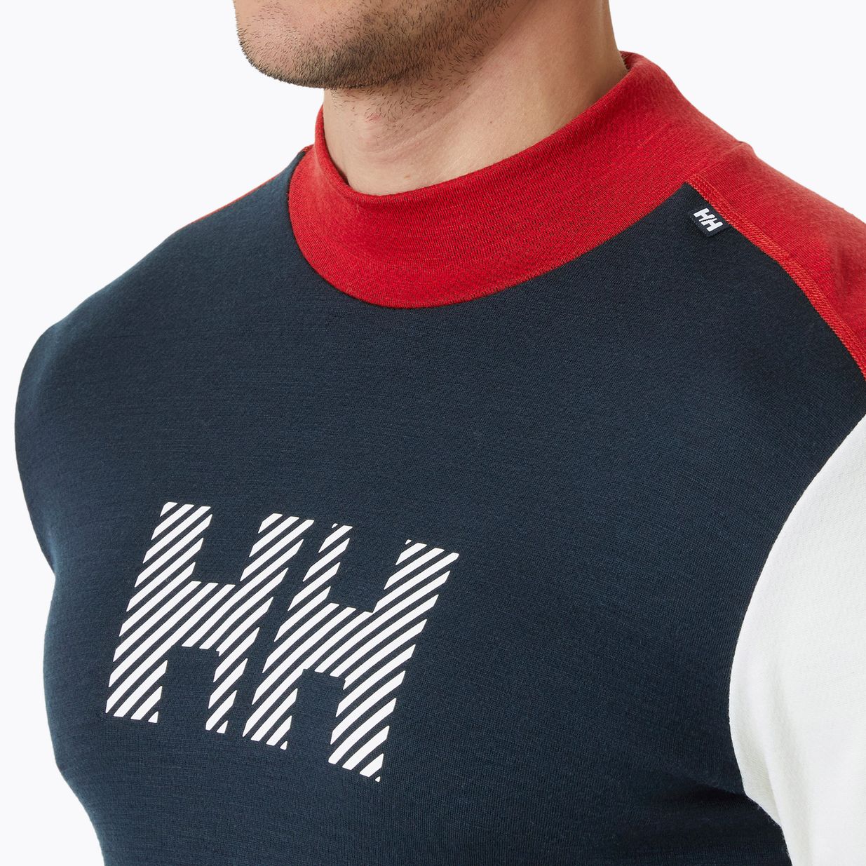 Férfi thermo pulóver Helly Hansen Lifa Merino Midw Logo fehér színű, nem fehér 4