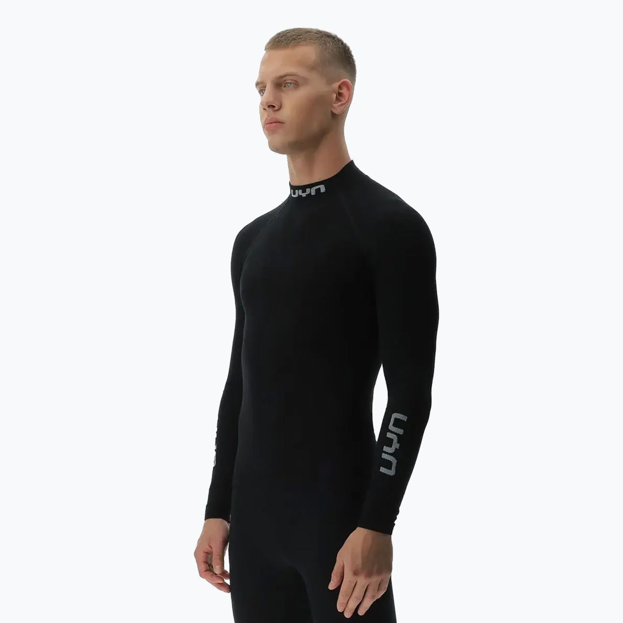 Férfi UYN Elevatyon Biomorph LS Turtle Neck termikus hosszú ujjú fekete 4