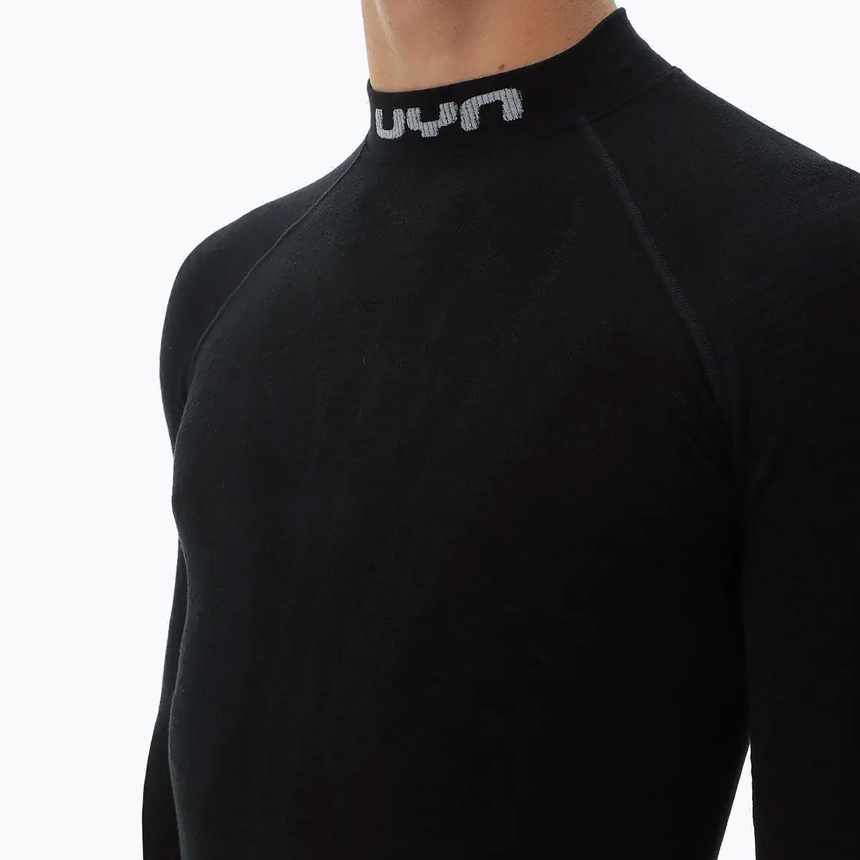 Férfi UYN Elevatyon Biomorph LS Turtle Neck termikus hosszú ujjú fekete 5