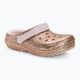 Crocs Classic Lined Glitter Clog arany/csekély rózsaszín gyermek flip-flopok