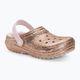 Crocs Classic Lined Glitter Clog arany/csekély rózsaszín gyermek flip-flopok 2