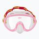 Gyermek snorkel maszk Mares Jelly pink/yellow/clear