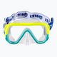Gyermek snorkeling szett Mares Combo Keewee Junior yellow/auqa/clear 2