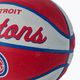 Mini kosárlabda Wilson NBA csapat Retro Mini Detroit Pistons piros WTB3200XBDET 3