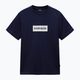 Férfi Napapijri S-Box Logo póló kék tengerészkék