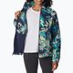 Columbia női Benton Springs Printed Fleece pulóver sötétkék 2021771 4