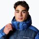 Férfi Columbia Pike Lake II Hooded mountain blue/ collegiate navy pehelypaplan kabát 7