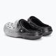 Crocs Classic Glitter bélelt Clog fekete/ezüst flip-flopok 4