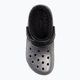 Crocs Classic Glitter bélelt Clog fekete/ezüst flip-flopok 7