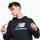Férfi edző pulóver New Balance Essentials Stacked Logo French Terry kapucnis pulóver fekete MT31537BK 8