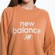 Női tréning pulóver New Balance Essentials Reimagined Archive French Terry Crewneck barna NBWT31508 4
