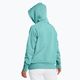 női pulóver Under Armour Rival Fleece Hoodie radial turquoise/white 2