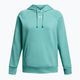 női pulóver Under Armour Rival Fleece Hoodie radial turquoise/white 4