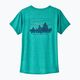 Női Patagonia Cap Cool Daily Graphic Shirt 73 skyline/subtidal blue x-dye női póló 4