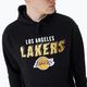 Férfi New Era Team Script OS Hoody Los Angeles Lakers melegítőfelső fekete 4