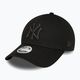 Női New Era Metallic Logo 9Forty New York Yankees baseball sapka fekete