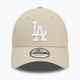 Férfi New Era Side Patch 9Forty Los Angeles Dodgers baseball sapka világos bézs színben 2