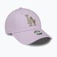 Női New Era Metallic Logo 9Forty Los Angeles Dodgers baseball sapka pasztell lila színben 3