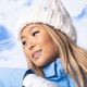 Női snowboard sapka ROXY Chloe Kim Beanie világos fehér 7