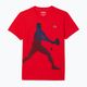 Lacoste Tennis X Novak Djokovic piros ribizli bokros póló + sapka szett 4