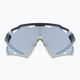 UVEX Sportstyle 228 fekete homokmatt/tükör ezüst kerékpáros szemüveg 53/2/067/2816 7