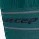 CEP Fényvisszaverő női futó kompressziós zokni zöld WP40GZ2000 3