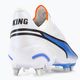 PUMA King Ultimate MXSG férfi futballcipő puma fehér/puma fekete/kék csillogás/ultranarancs 9