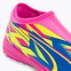 PUMA Match Ll Energy TT + Mid Jr gyermek focicipő világító rózsaszín/ultrakék/sárga figyelmeztetés 8