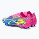 PUMA Ultra Match Energy FG/AG férfi futballcipő világító rózsaszín/sárga riasztás/ultrakék 3