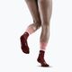 CEP női kompressziós futó zokni 4.0 Mid Cut rózsaszín/sötétvörös 6