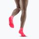 CEP női kompressziós futó zokni 4.0 Low Cut rózsaszínű 3