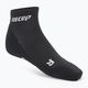 CEP női kompressziós futó zokni 4.0 Low Cut fekete 4
