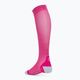 CEP Ultrakönnyű rózsaszín/sötétvörös női kompressziós futó zokni 2