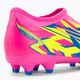 PUMA Ultra Match Ll Energy FG/AG Jr gyermek focicipő világító rózsaszín/ultrakék/sárga figyelmeztetés 9
