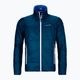 Férfi Ortovox Swisswool Piz Boval hibrid kabát kék fordítható 6114100041 8